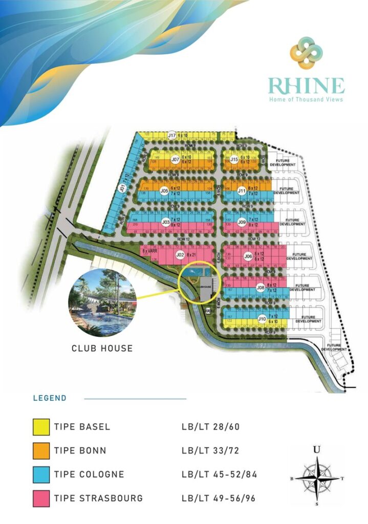 siteplan cluster rhine