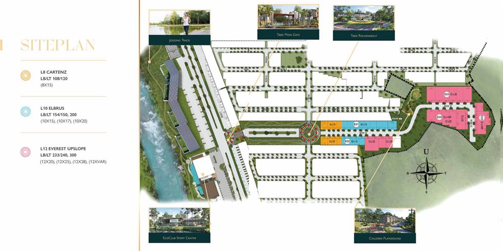 siteplan cluster tiber