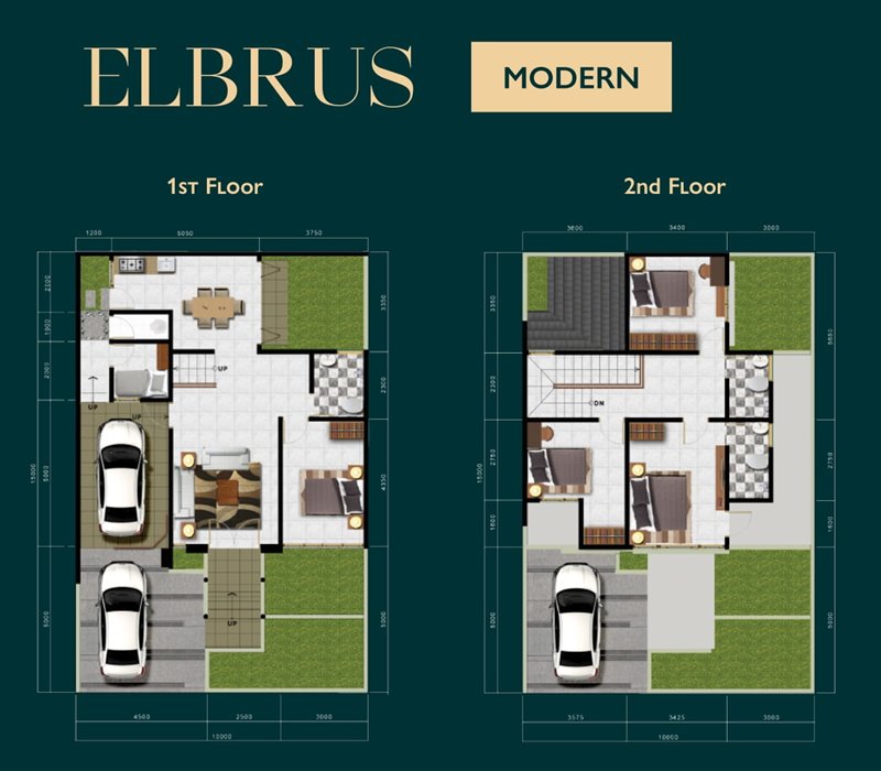 denah tipe elbrus modern