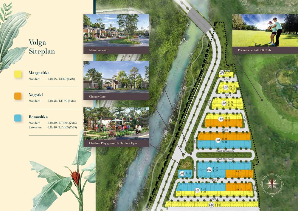 siteplan cluster volga