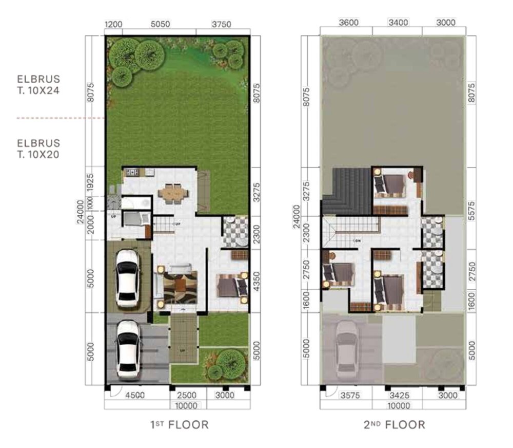 8 avenue tipe elbrus modern denah