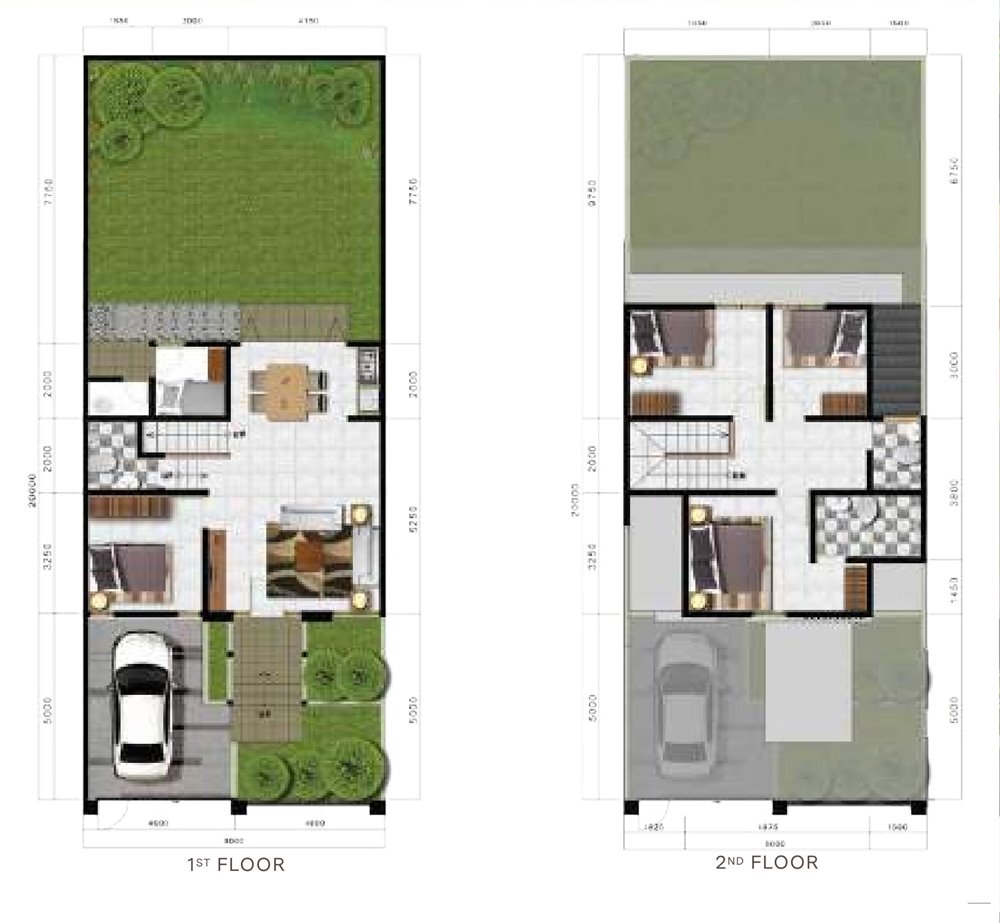 park avenue tipe cartenzs modern denah